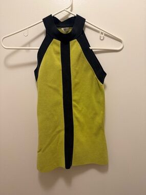 Vintage Cache Silk Colorblock Halter Top